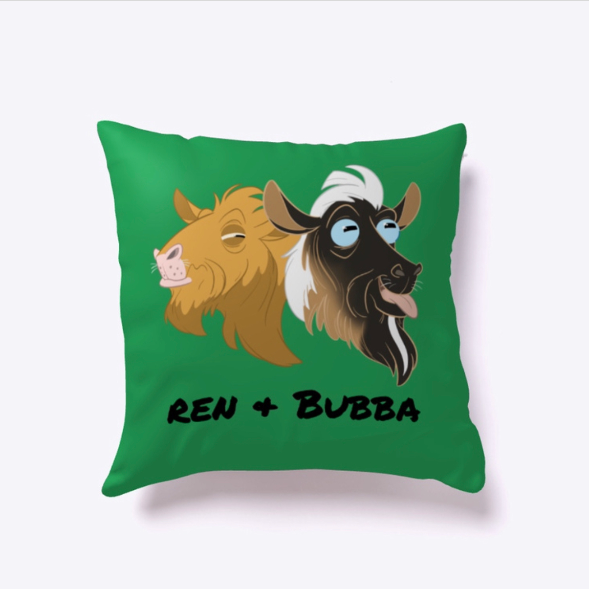 Bubba & Ren Throw Pillow